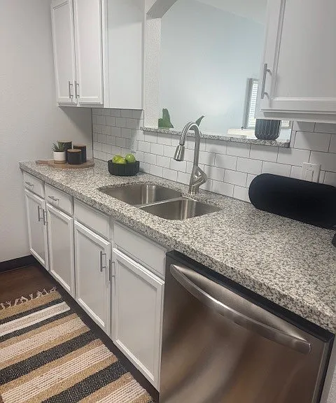 Renovated unit 1 bedroom model kitchen