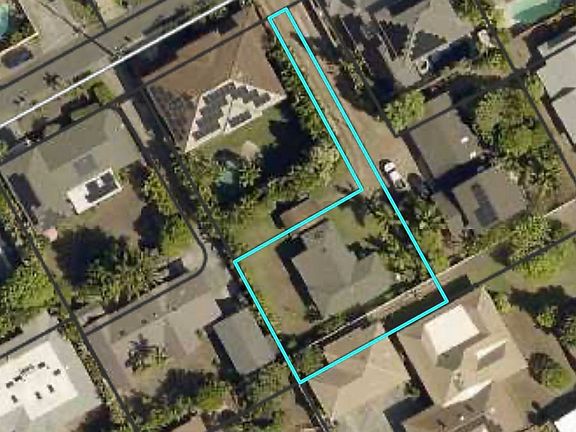 Satellite view of our property off of Ainoni Street. Our home cannot be seen from our street.