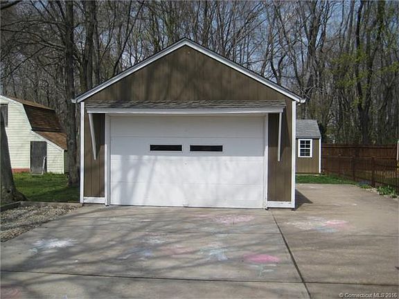 Over sized one car garage.
