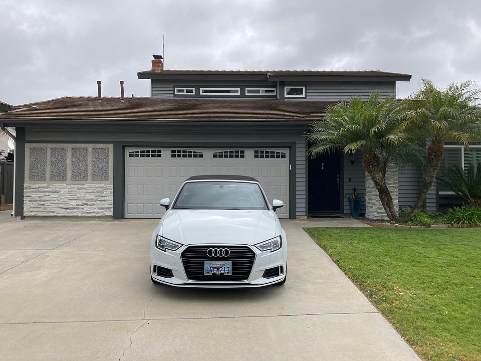 ADU is attached to main house with completely separate entrance on left side of property.