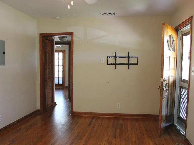 front door and view to the back deck