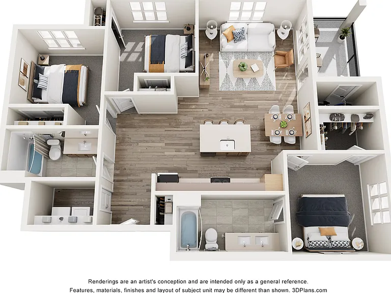 C1 - 3x2 Floorplan C1 - 3x2 Floorplan