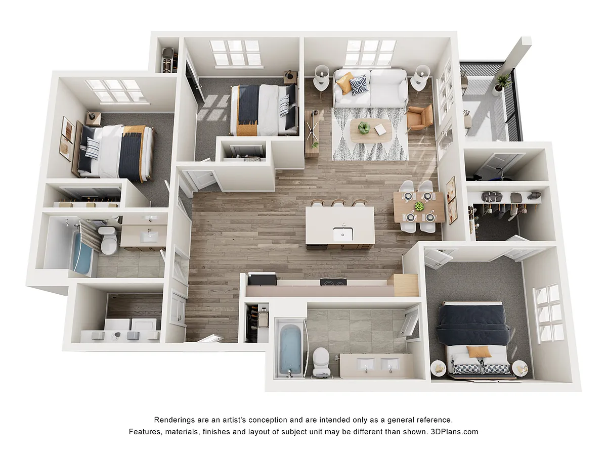 Floor plan C1 3X2