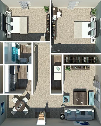 Two Bedroom One Bathroom Two Bedroom One Bathroom