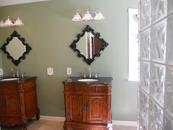 Large, Custom Master Bath boasts large walk-in shower, dual