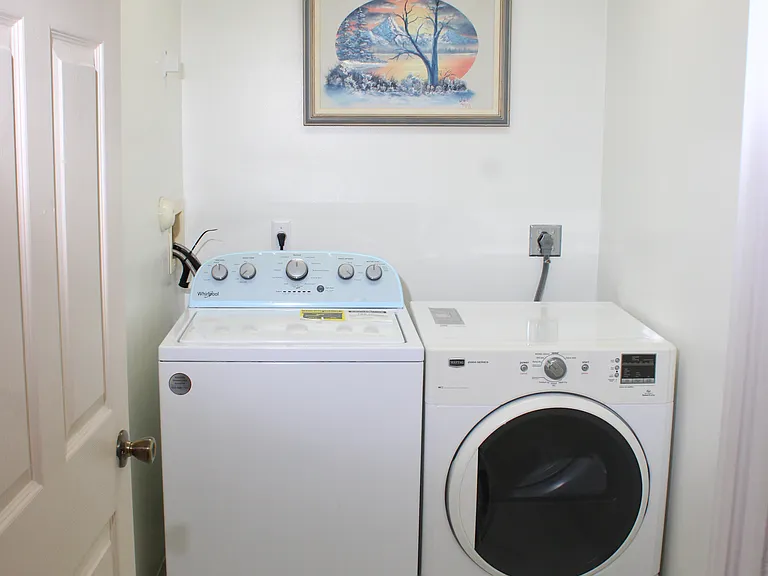 closer look of the upstairs laundry room