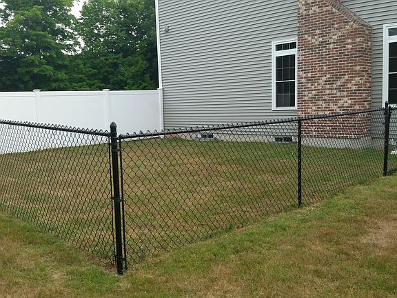 Fenced in area in back yard