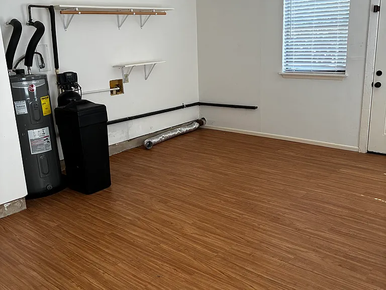 coverted one car garage 246 s.f. with laundry connections