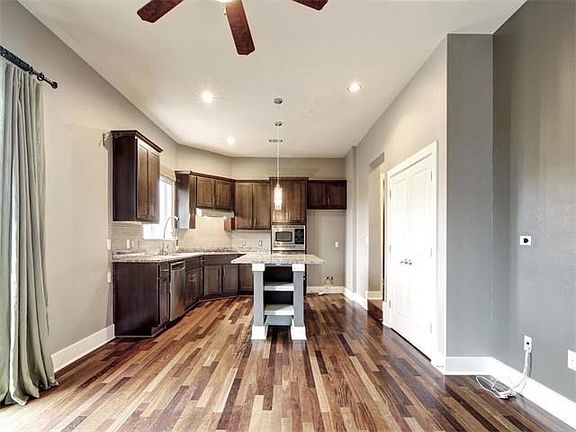 Kitchen, Living, and Dining Area