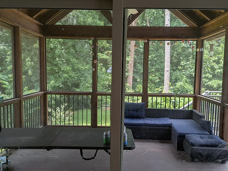 Screened porch