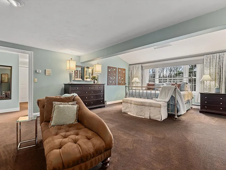 Master bedroom and sitting area.