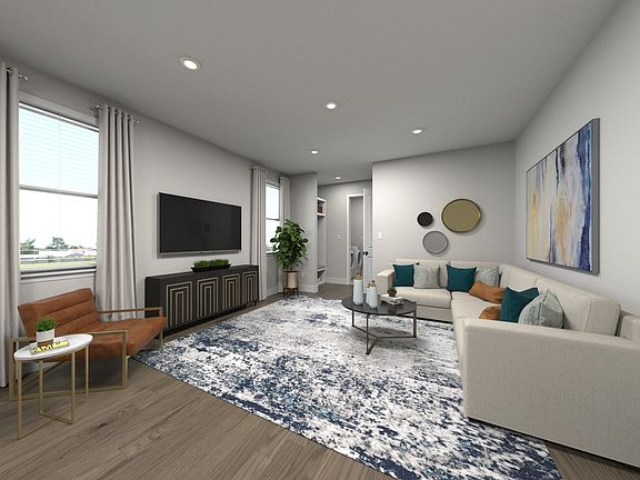 Spend family movie nights in the spacious great room.