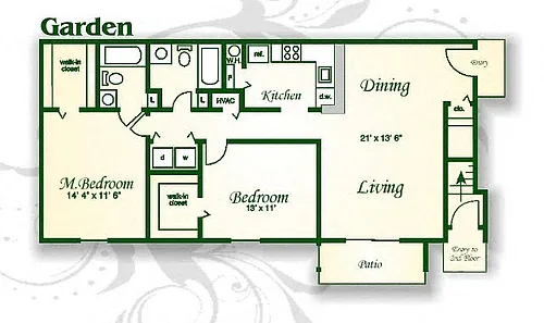 Floor plan The Cypress Garden