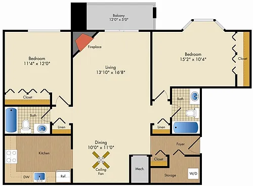 Floor plan B2R