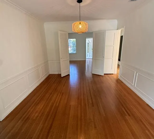 Dining room with view to living room.