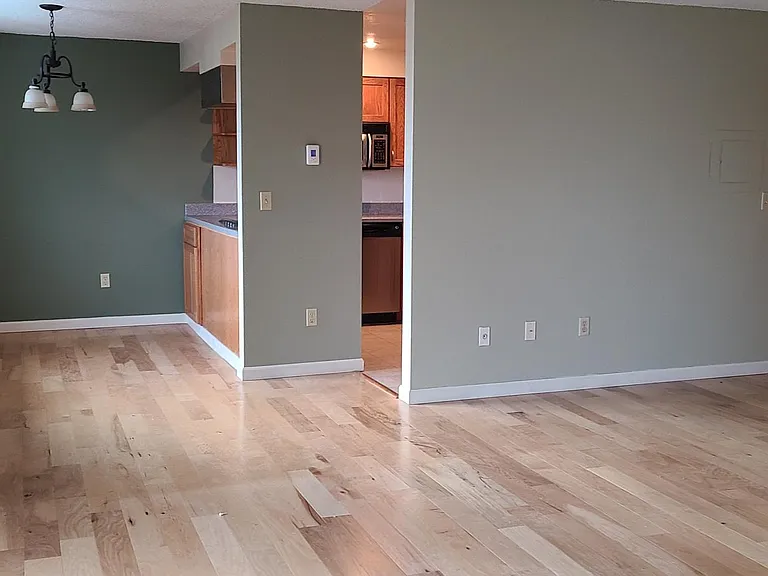 View from living room towards the dining room