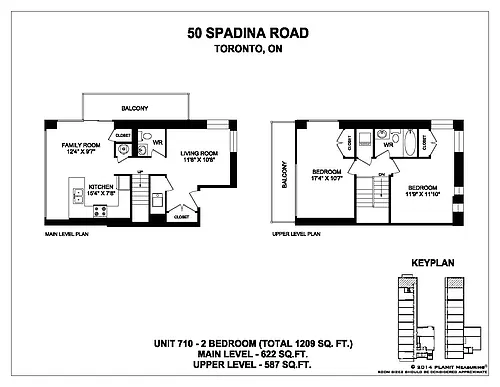 Floor plan 2 Bedroom 2 Bed 1.5 Bath