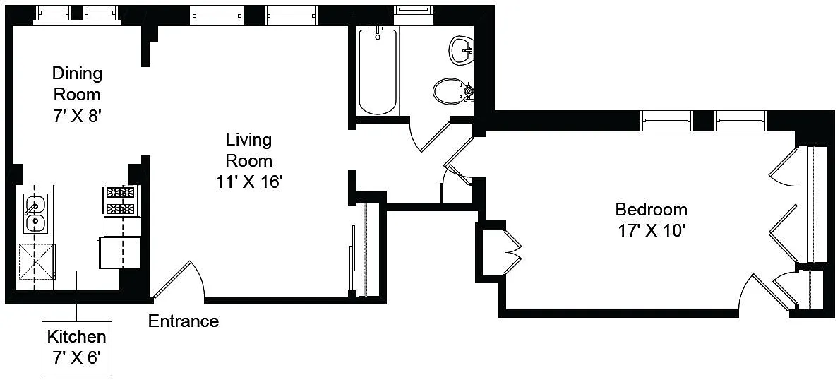 Floor plan XL Bedroom