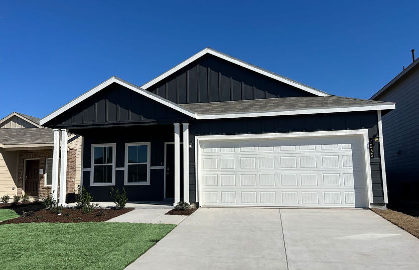 The Sabine, a one-story home with 2-car garage