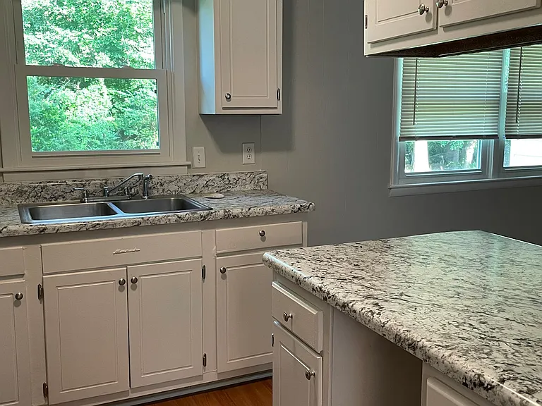 Kitchen with New countertops