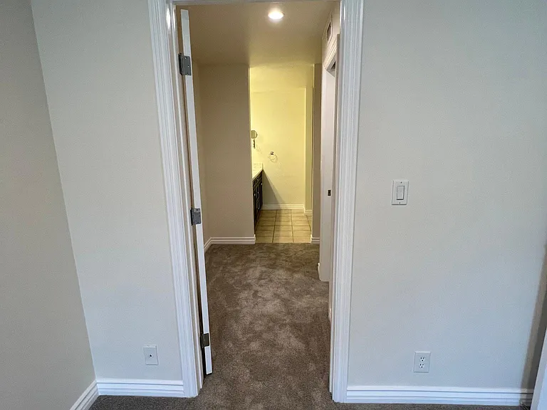 Entryway to master closet and master bathroom.