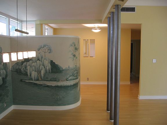 Architectural details, original wall mural