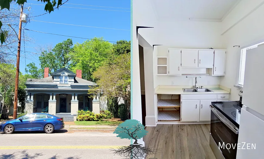 209 E Peace St Unit B Raleigh, NC 27604 Oakwood Adjacent 1-bedroom with Living Room and Kitchen — Photo 1