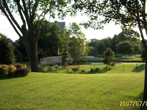 West side of yard
