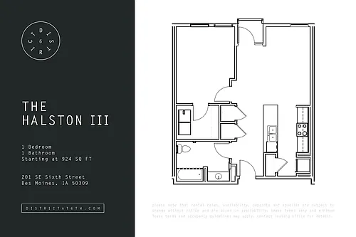 Floor plan Halston III