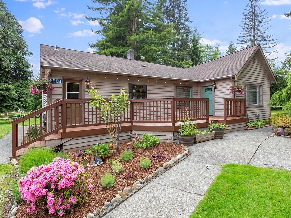 Front exterior and front deck.