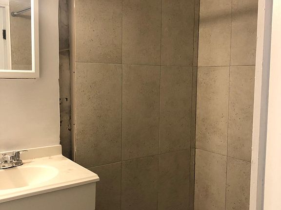 bathroom with large shower