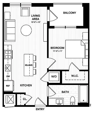 Floor plan A8A