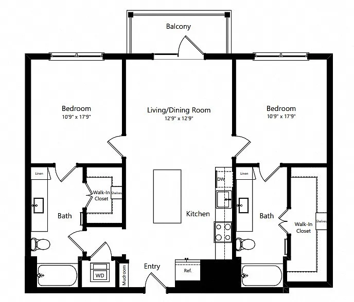Floor plan TY.B1.4