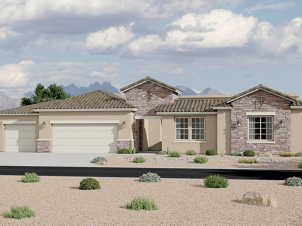 Tuscan Elevation - 3 Car Garage Option