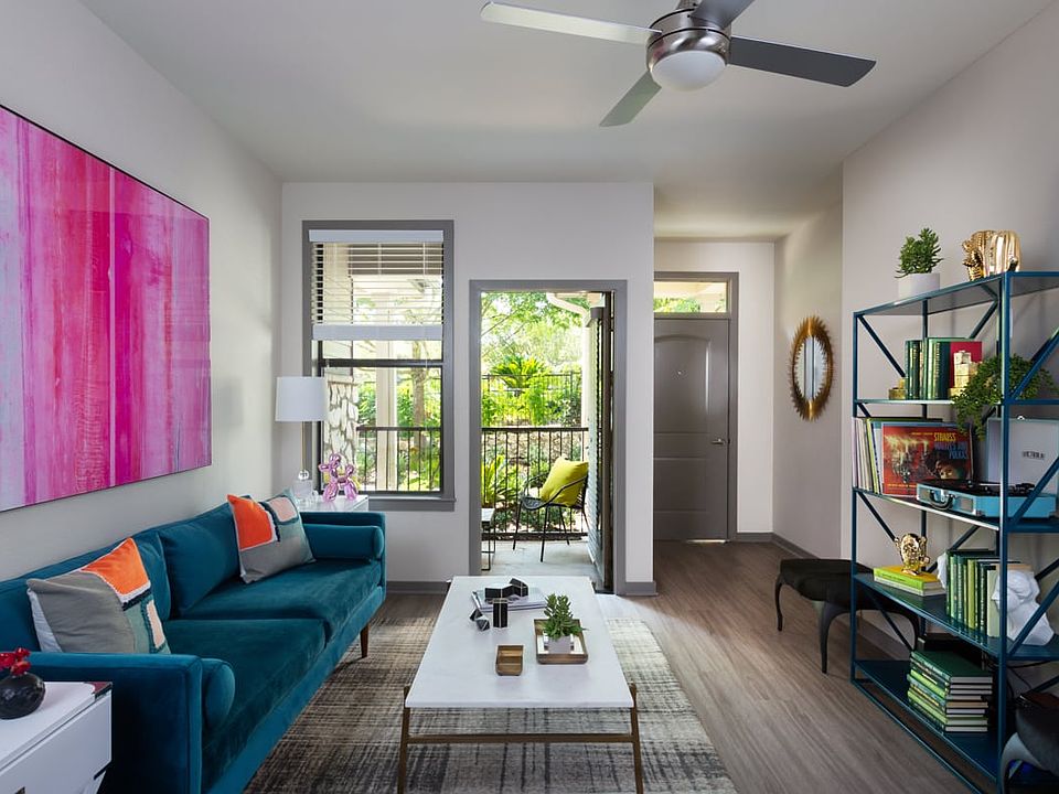 Griffis Southpark Modern Interior with Wood-Style Floors in Austin