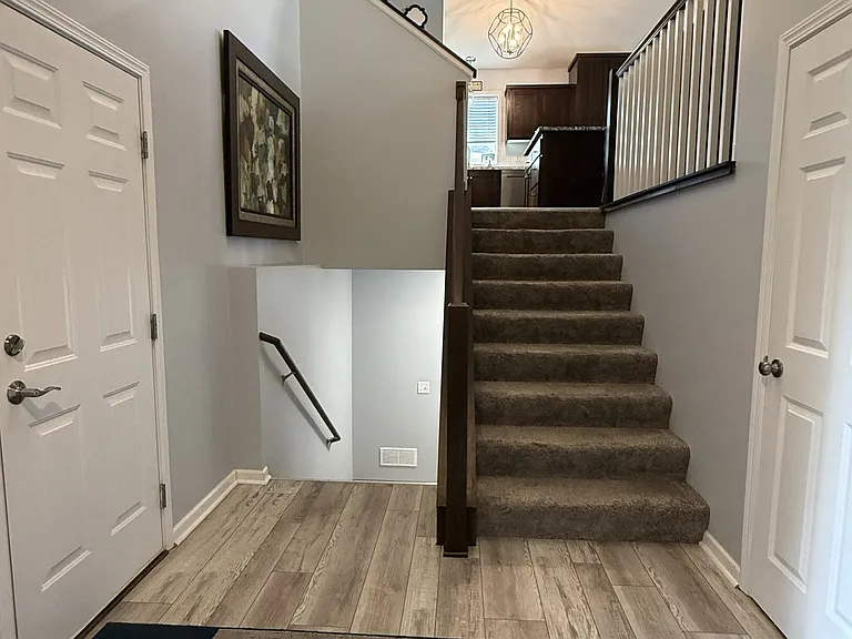 Entryway stairs to Upper and Lower Levels