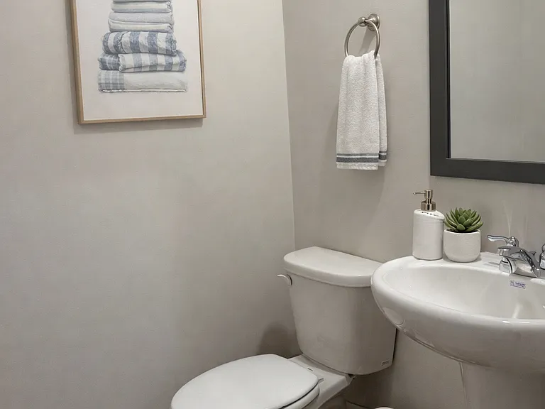 Staged powder rooom