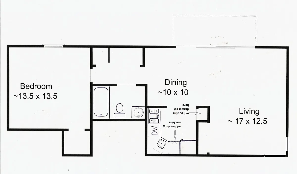Floor plan 1 Bedroom