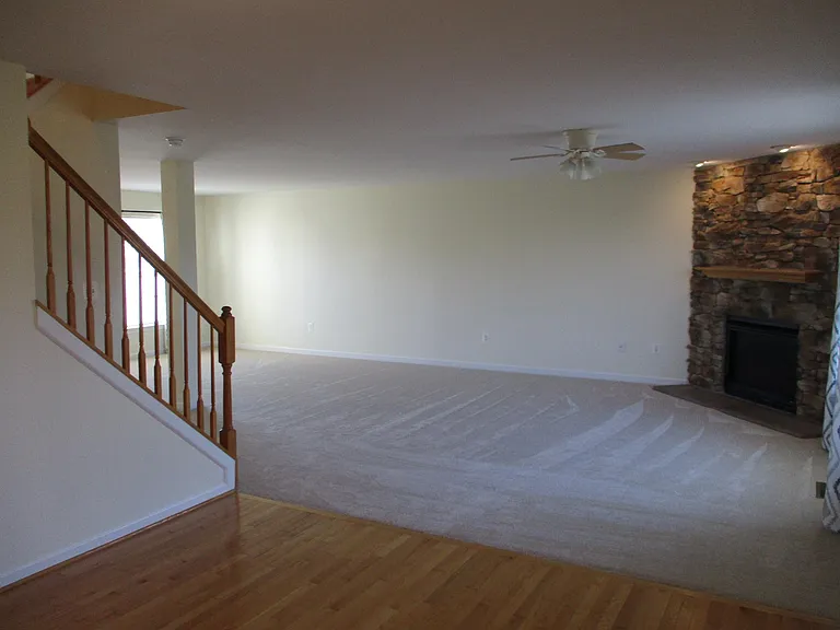 View of family room area from kitchen