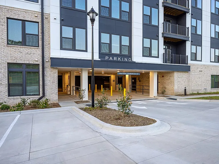 Covered garage parking