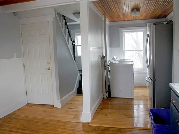 Laundry and back stairs