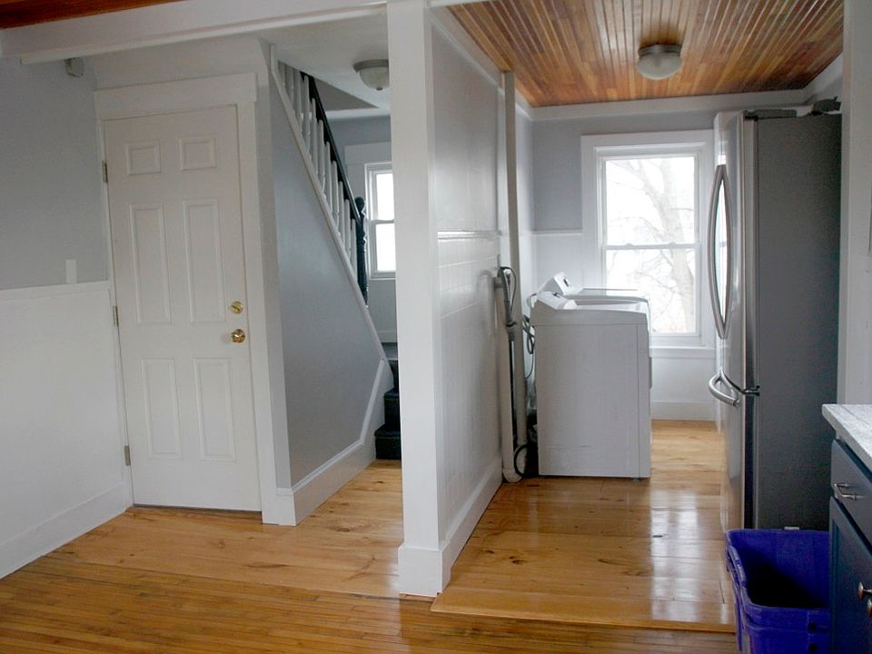 Laundry and back stairs