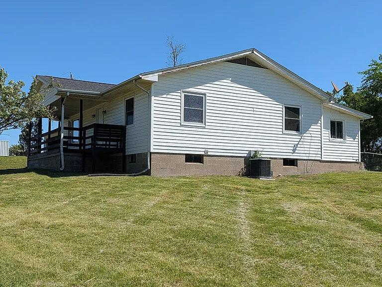 South side of house