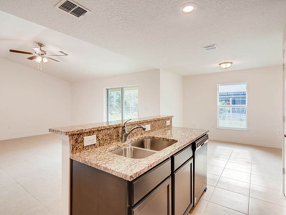 Open-concept floor plan