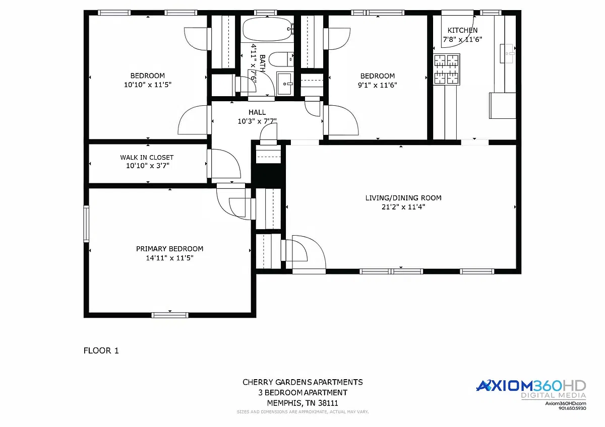 Floor plan 3 Bed Units