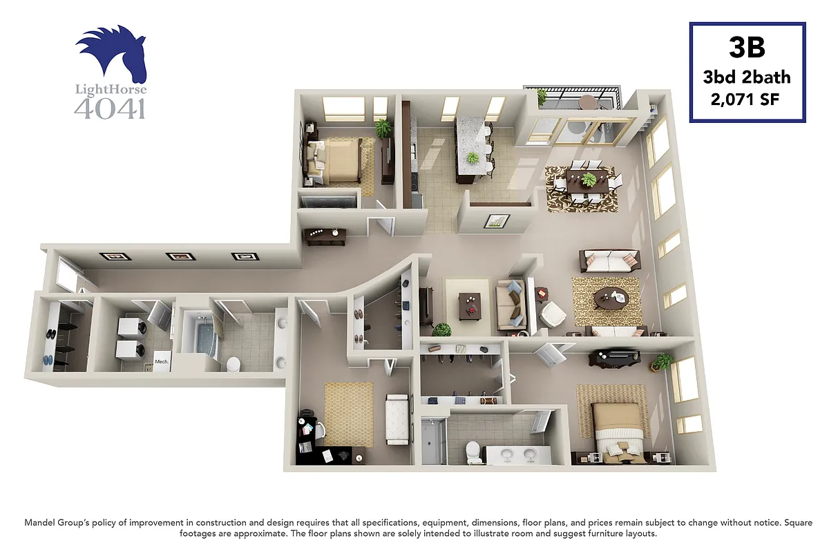 Floor plan 3B