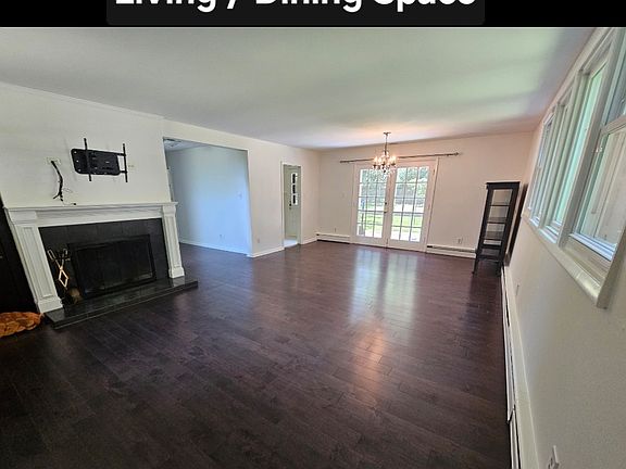 combined living room and dining room