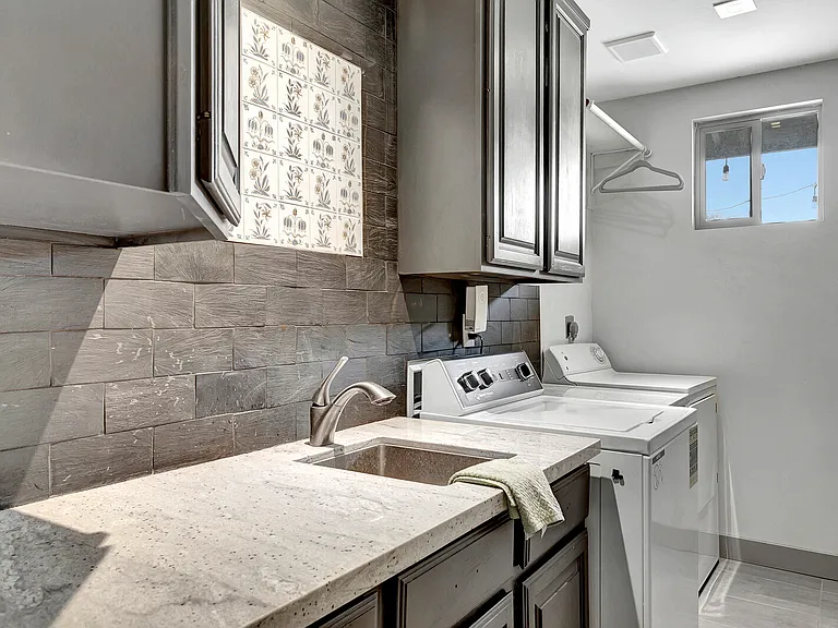 Laundry room.