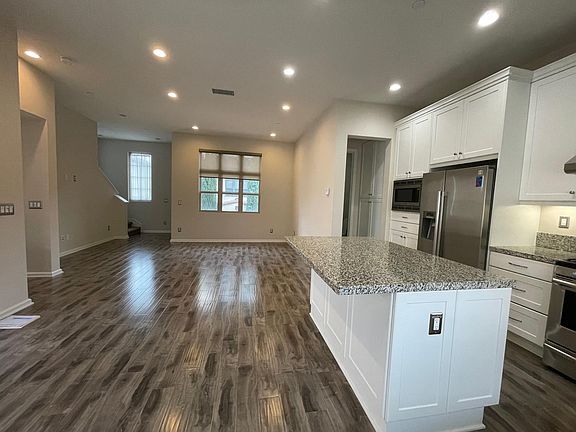 Large open kitchen and living area