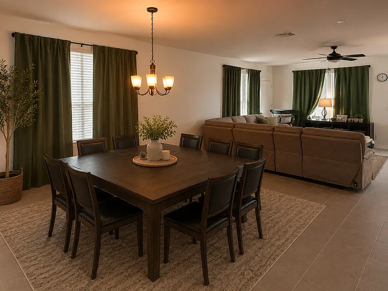 Dining room large enough for a table that could seat 10+ People!